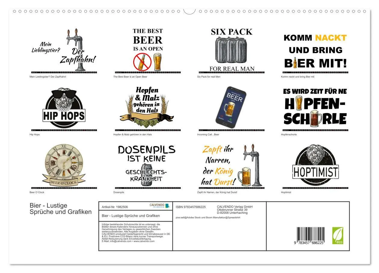 Bild: 9783457686225 | Bier - Lustige Sprüche und Grafiken (hochwertiger Premium...