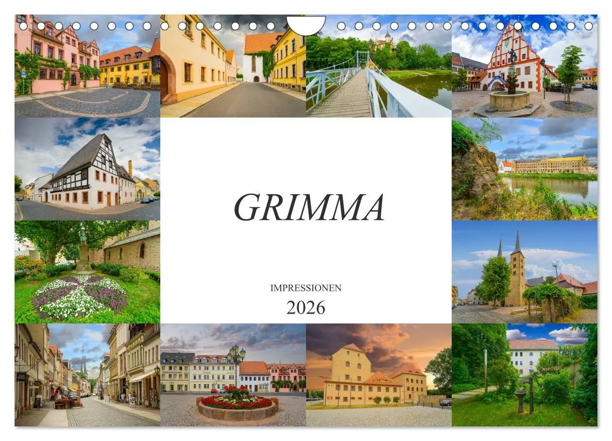 Cover: 9783457826225 | Grimma Impressionen (Wandkalender 2026 DIN A4 quer), CALVENDO...