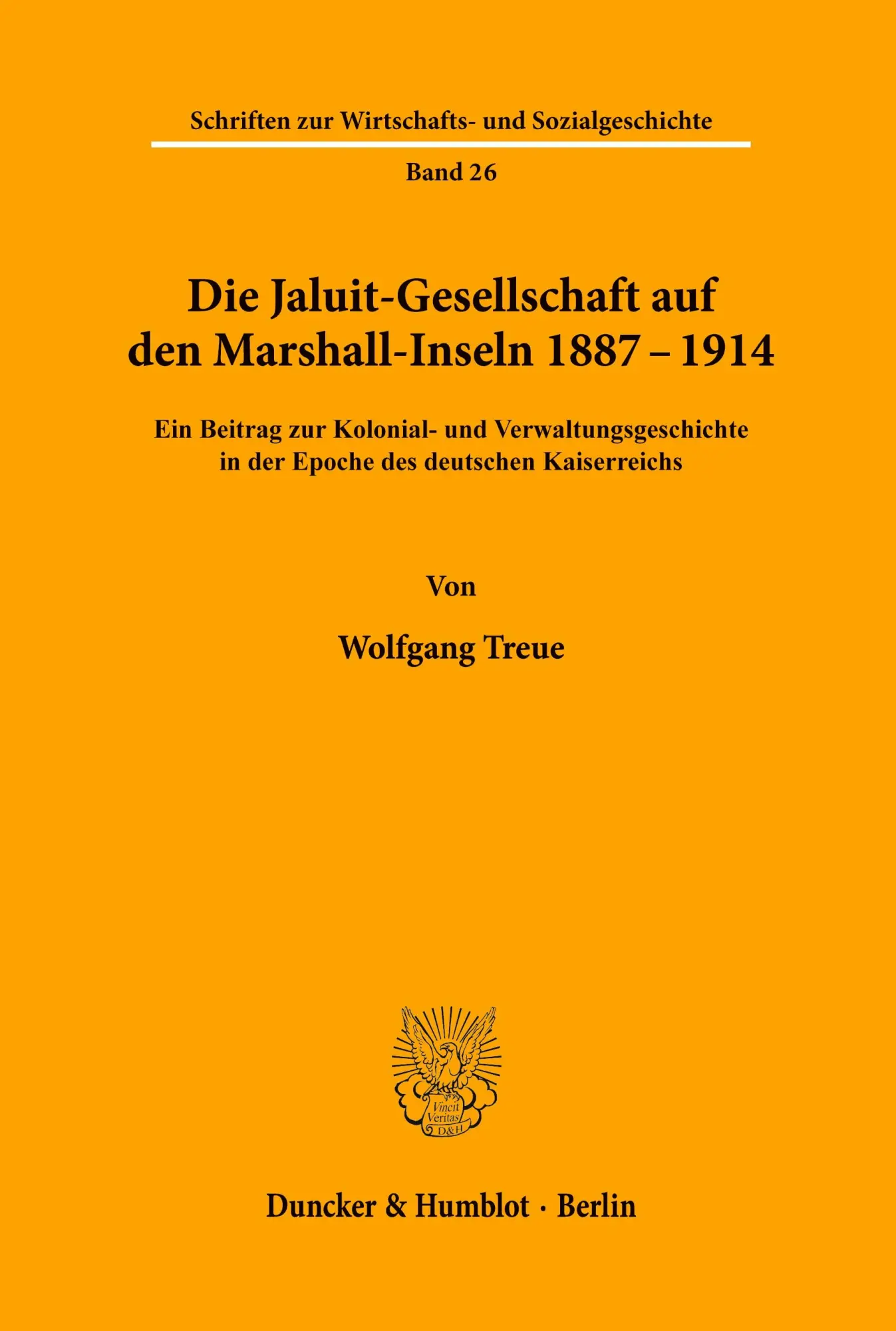 Cover: 9783428036325 | Die Jaluit-Gesellschaft auf den Marshall-Inseln 1887-1914. | Treue
