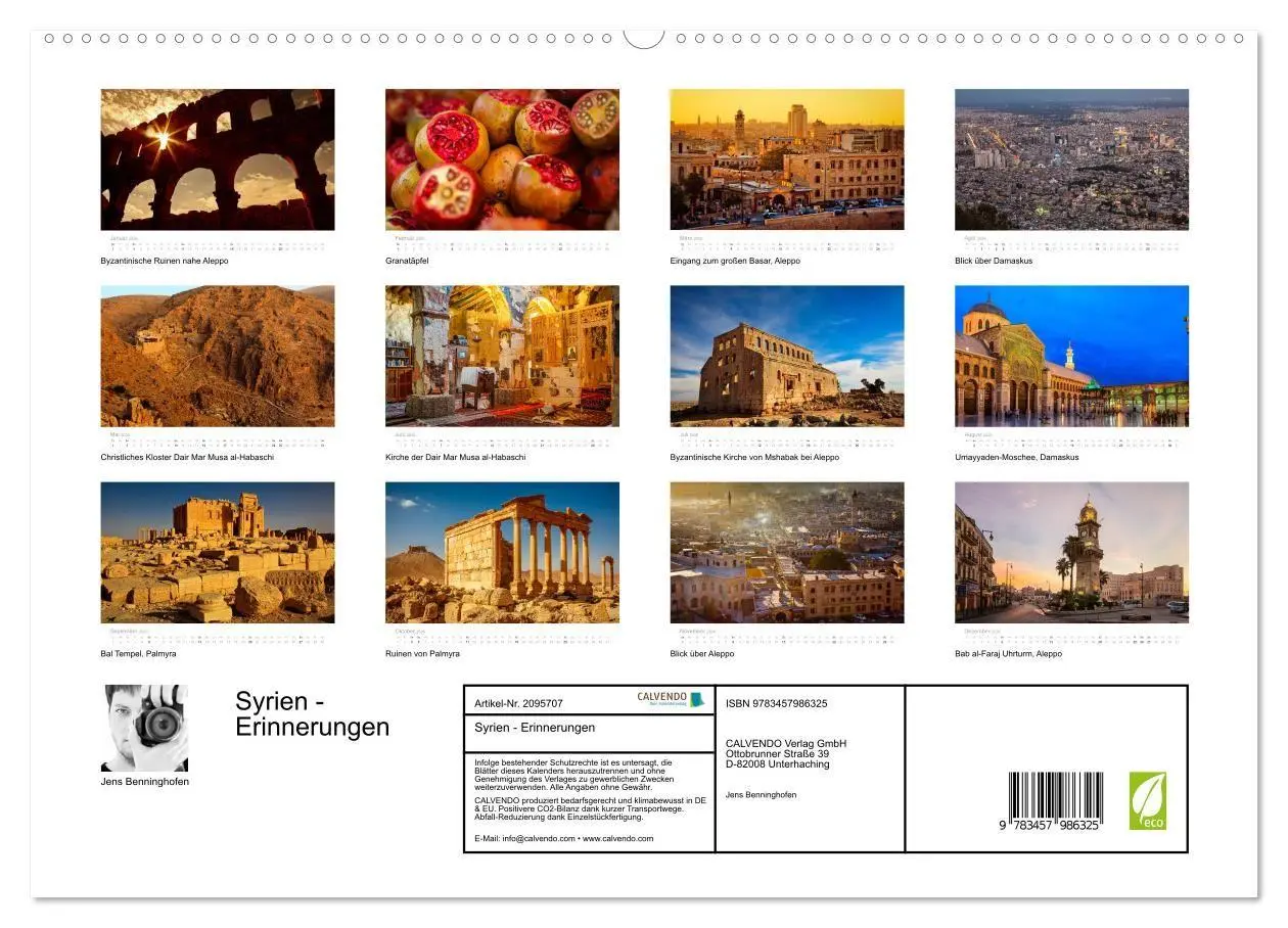 Bild: 9783457986325 | Syrien - Erinnerungen (hochwertiger Premium Wandkalender 2026 DIN...
