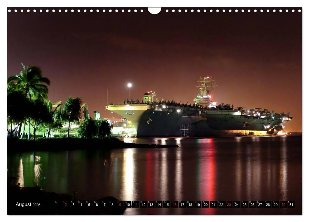 Bild: 9783516146325 | Kriegsschiffe der USA (Wandkalender 2026 DIN A3 quer), CALVENDO...