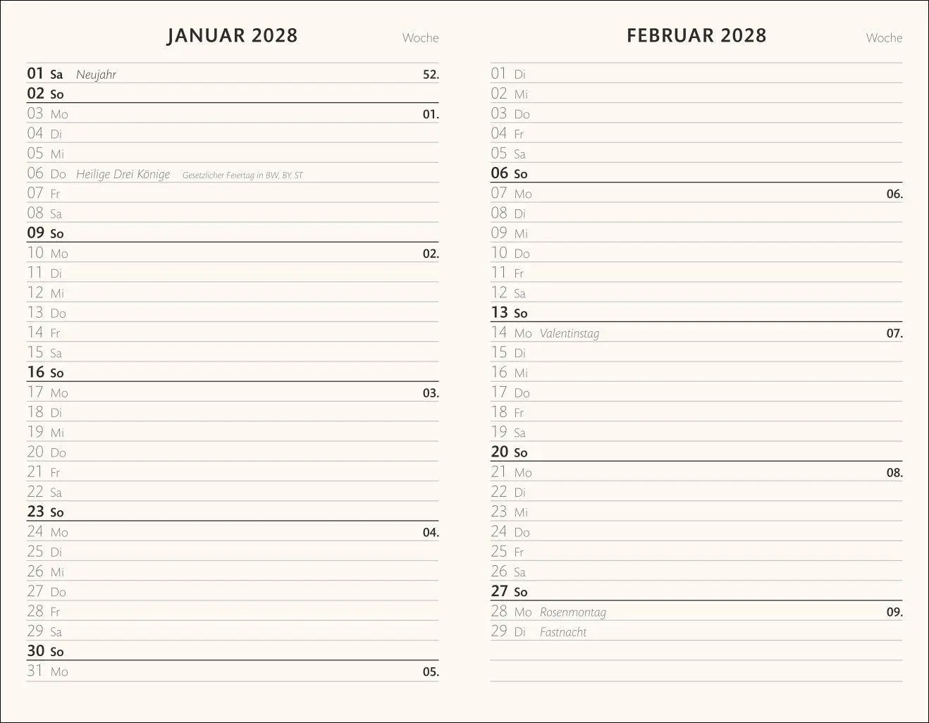 Bild: 9783756416325 | Kombitimer schwarz klein 2027 | Heye | Taschenbuch | Bürokalender Heye