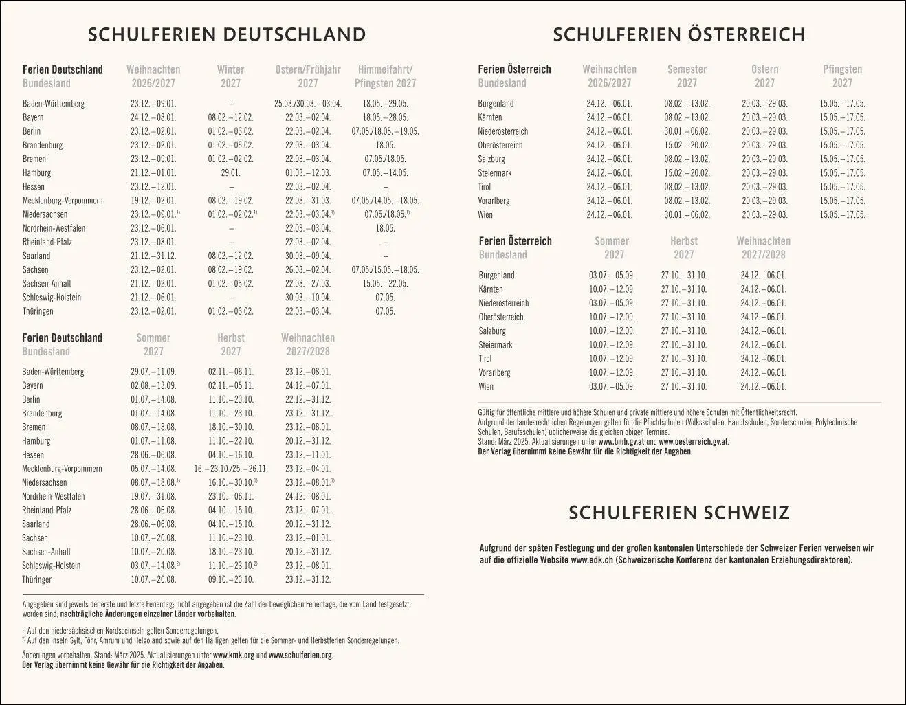 Bild: 9783756416325 | Kombitimer schwarz klein 2027 | Heye | Taschenbuch | Bürokalender Heye