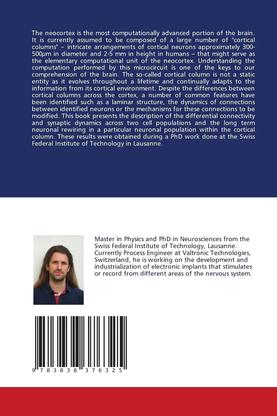 Rückseite: 9783838376325 | Dynamics in Neuronal Microcircuits | Jean-Vincent Le Bé | Taschenbuch