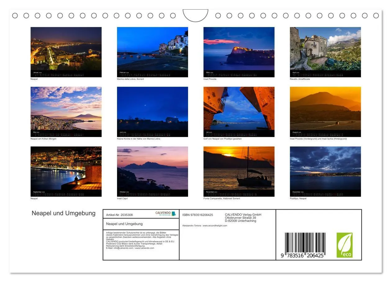 Bild: 9783516206425 | Neapel und Umgebung (Wandkalender 2026 DIN A4 quer), CALVENDO...