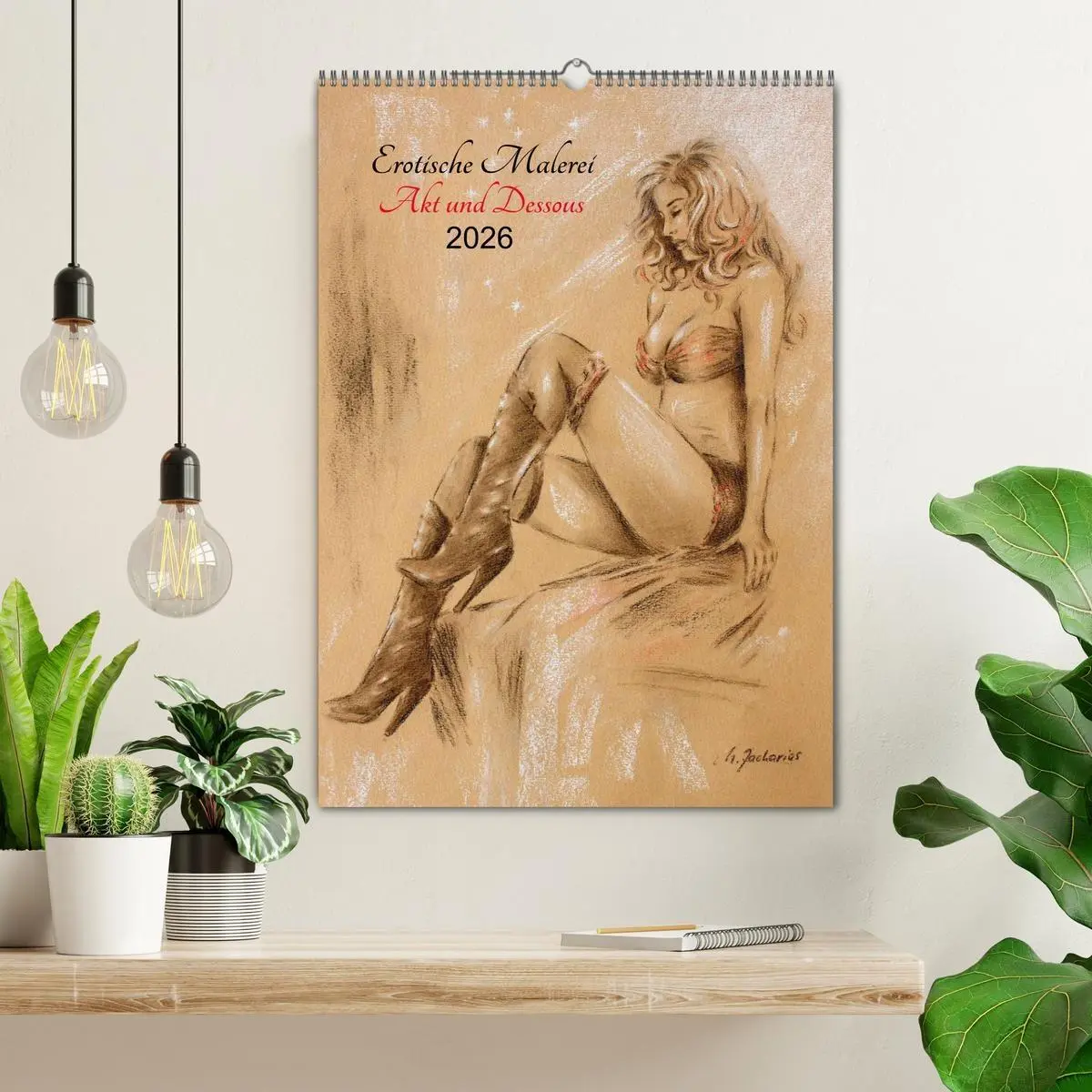 Bild: 9783516446425 | Erotische Malerei - Akt und Dessous (Wandkalender 2026 DIN A2...