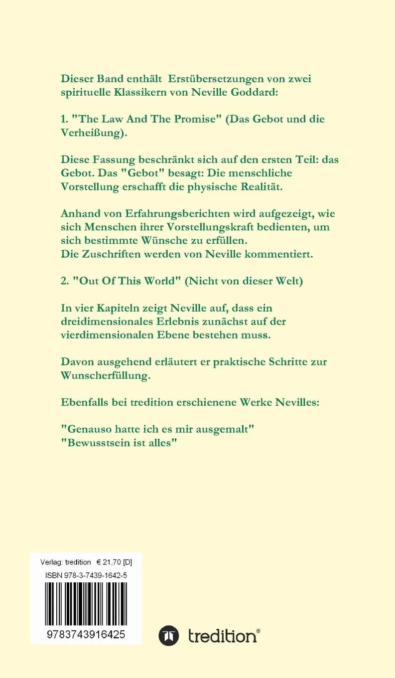 Rückseite: 9783743916425 | Es ist bereits so! | Allem Anschein zum Trotz | Goddard | Buch | 2017