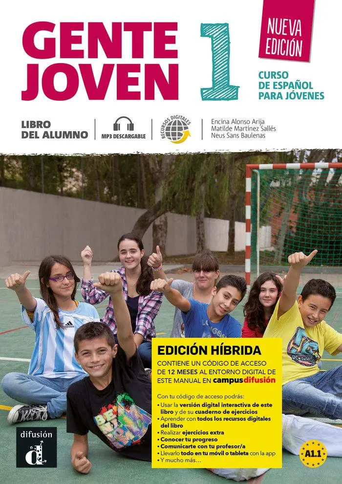 Cover: 9788419236425 | Gente joven 1 - Nueva edicion - Edicion hibrida - Libro del alumno...