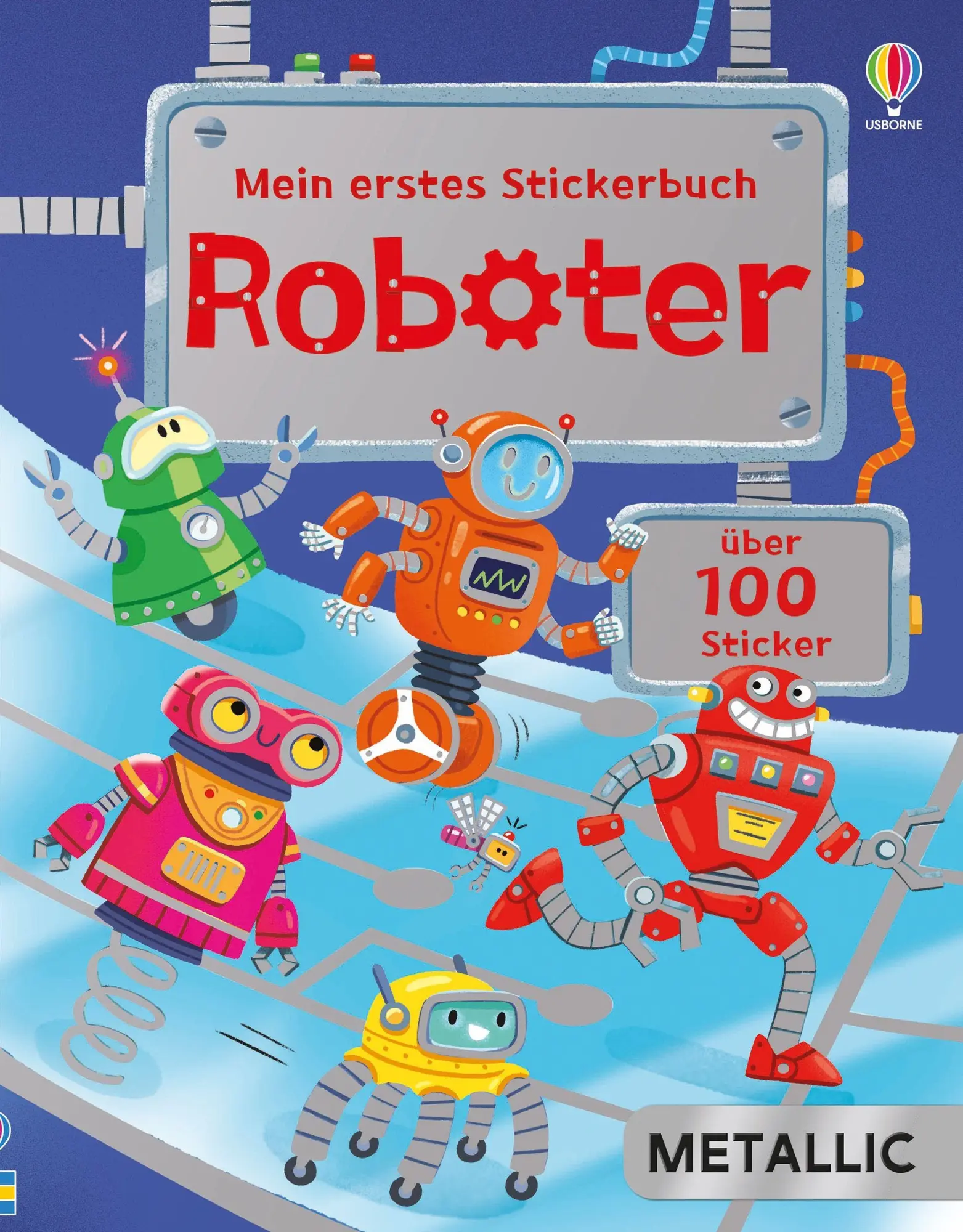 Cover: 9781035706525 | Mein erstes Stickerbuch METALLIC: Roboter | Alice Beecham | Buch