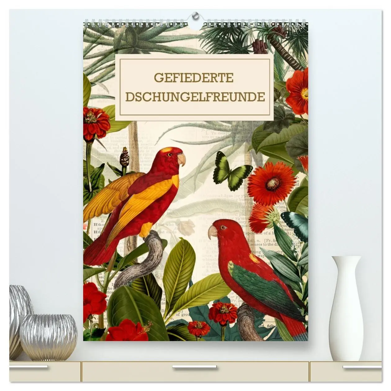 Cover: 9783516296525 | Gefiederte Dschungelfreunde (hochwertiger Premium Wandkalender 2026...