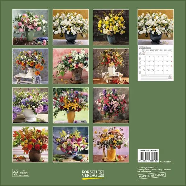 Bild: 9783731886525 | Flowers 2026 | Verlag Korsch | Kalender | 13 S. | Deutsch | 2026