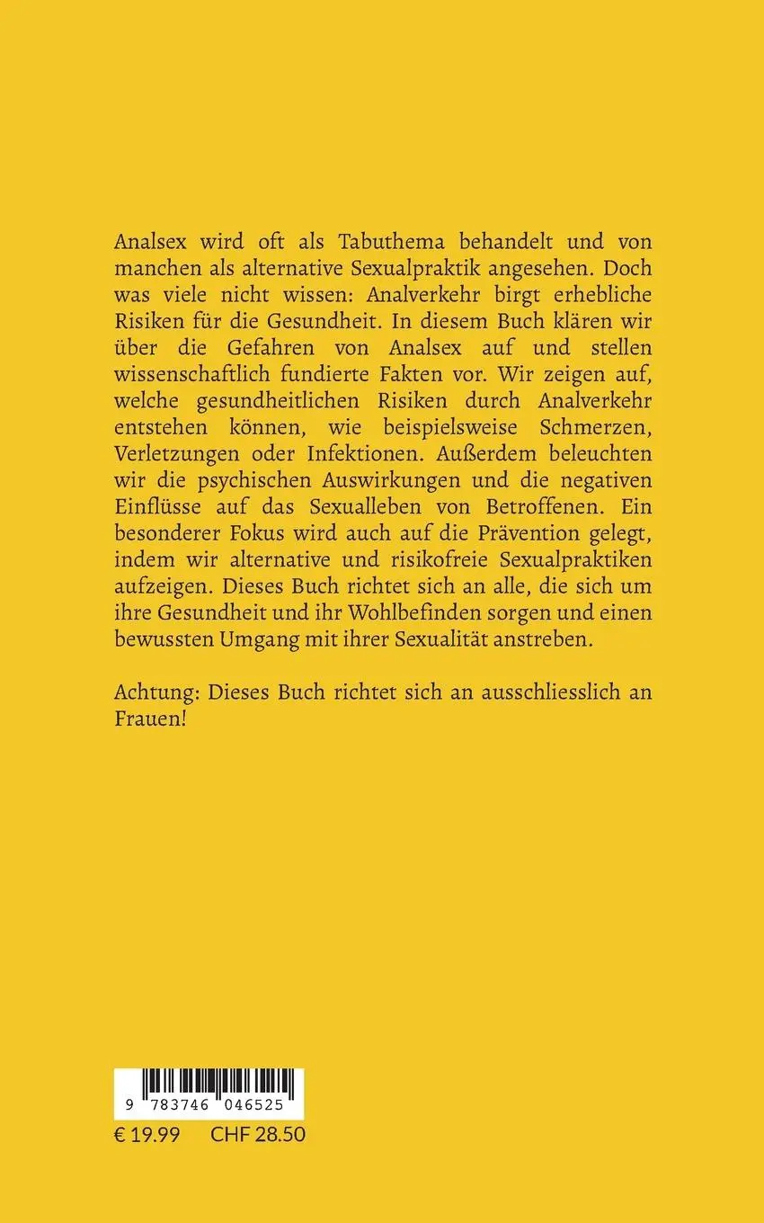 Rückseite: 9783746046525 | Analsex ist nur etwas für Schwule | Mutter Hautberg | Taschenbuch
