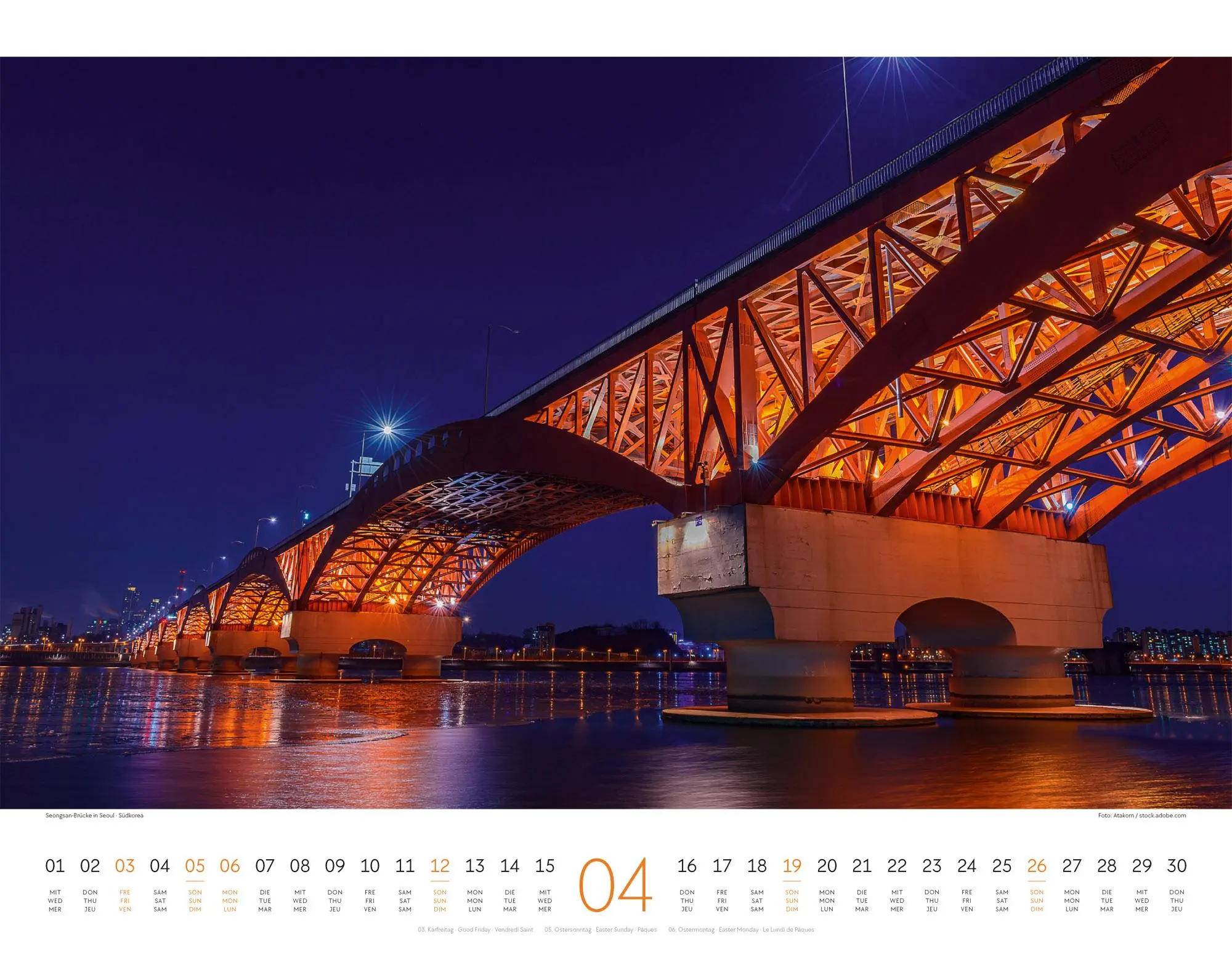 Bild: 9783838426525 | Brücken Kalender 2026 | Ackermann Kunstverlag GmbH | Kalender | 14 S.