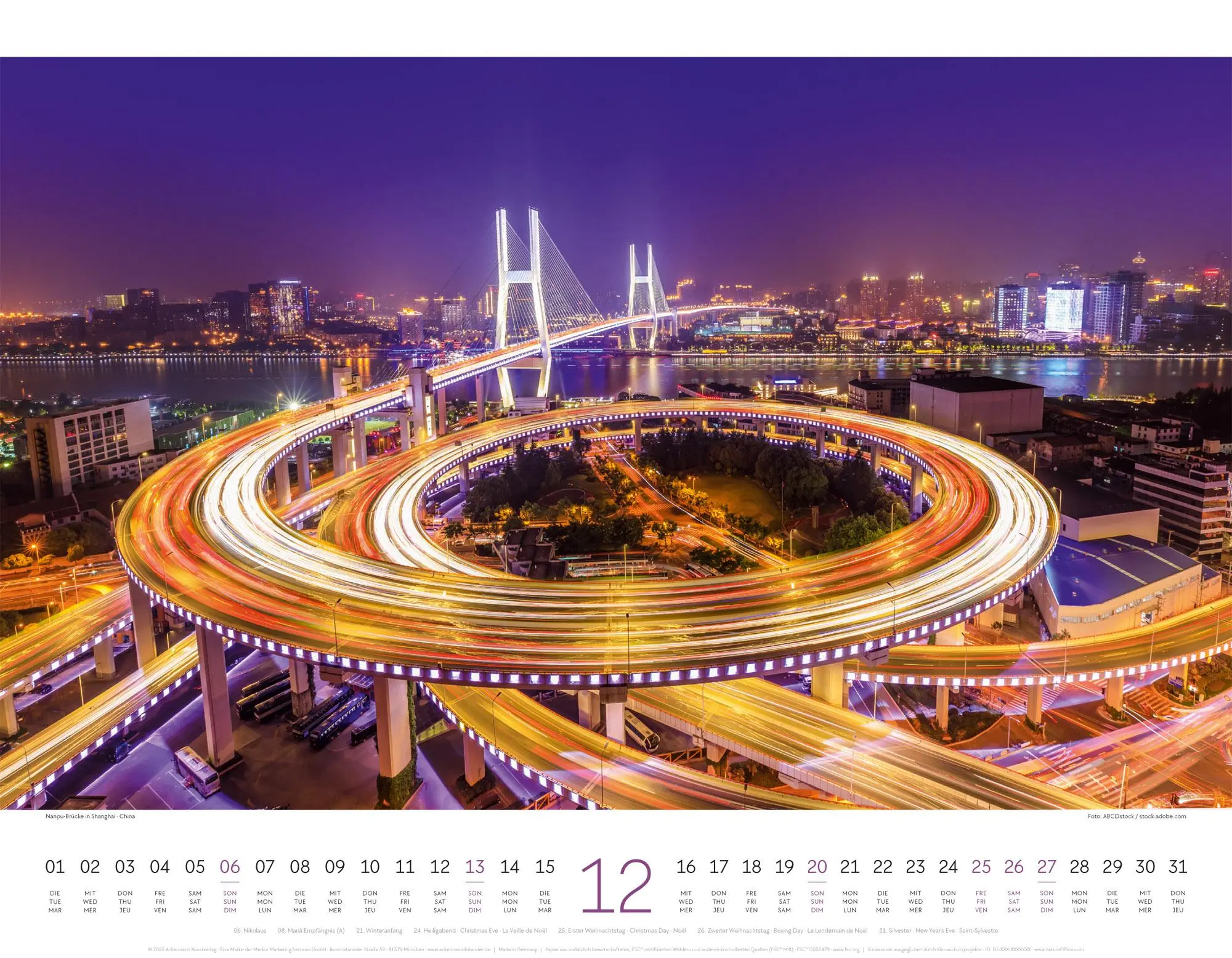 Bild: 9783838426525 | Brücken Kalender 2026 | Ackermann Kunstverlag GmbH | Kalender | 14 S.