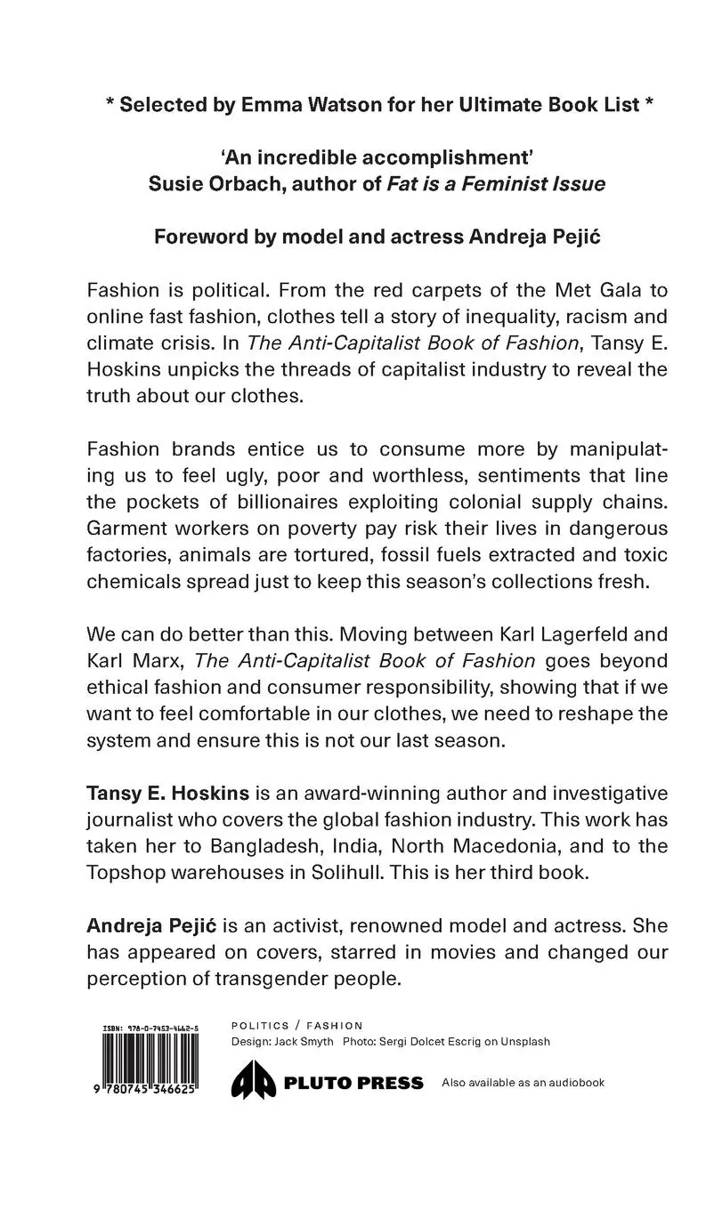 Rückseite: 9780745346625 | The Anti-Capitalist Book of Fashion | Tansy E. Hoskins | Buch | 2022