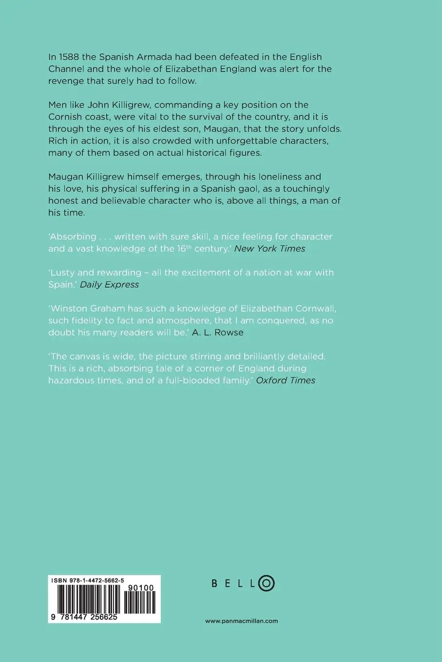 Rückseite: 9781447256625 | The Grove of Eagles | A novel of Elizabethan England | Winston Graham