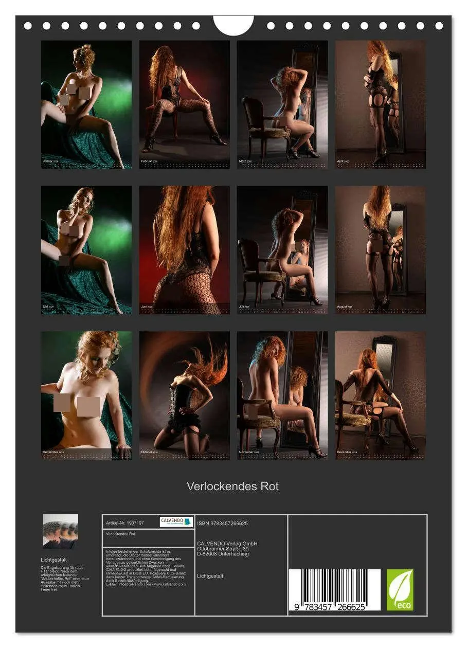 Bild: 9783457266625 | Verlockendes Rot (Wandkalender 2026 DIN A4 hoch), CALVENDO...