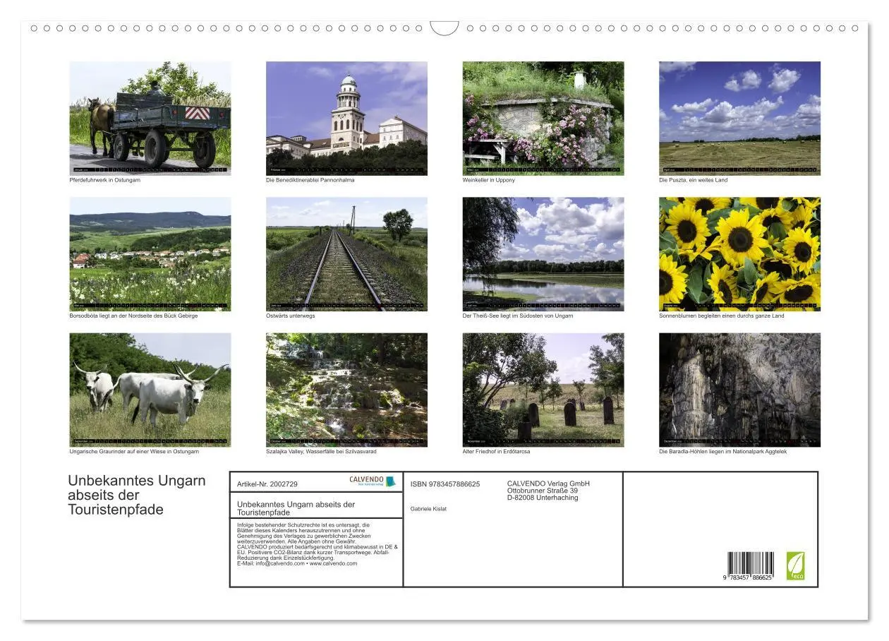 Bild: 9783457886625 | Unbekanntes Ungarn abseits der Touristenpfade (Wandkalender 2026...