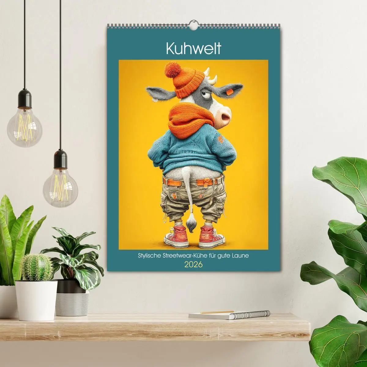 Bild: 9783516736625 | Kuhwelt. Stylische Streetwear-Kühe für gute Laune (Wandkalender...
