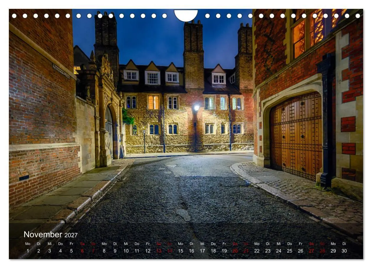 Bild: 9783569826625 | Cambridge street view (Wandkalender 2027 DIN A4 quer), CALVENDO...