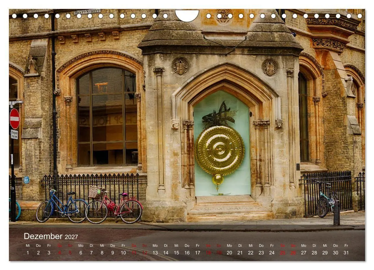 Bild: 9783569826625 | Cambridge street view (Wandkalender 2027 DIN A4 quer), CALVENDO...