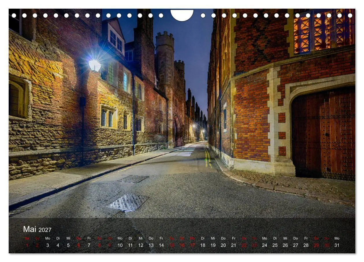 Bild: 9783569826625 | Cambridge street view (Wandkalender 2027 DIN A4 quer), CALVENDO...