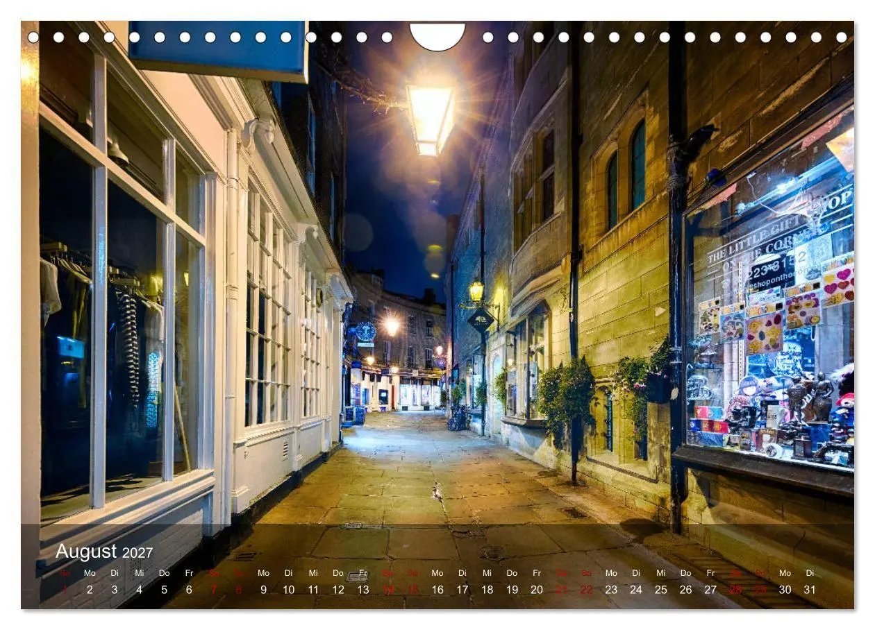Bild: 9783569826625 | Cambridge street view (Wandkalender 2027 DIN A4 quer), CALVENDO...