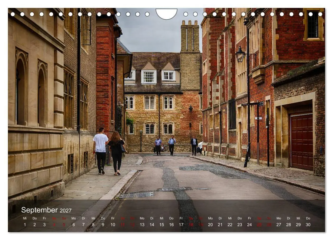 Bild: 9783569826625 | Cambridge street view (Wandkalender 2027 DIN A4 quer), CALVENDO...