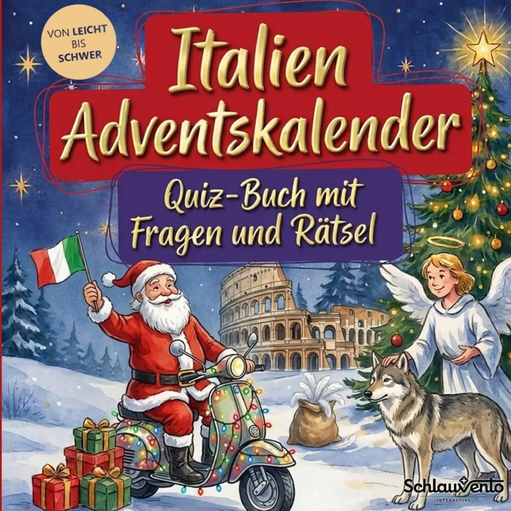 Cover: 9783693196625 | Italien-Adventskalender: Quiz-Buch mit Fragen und Rätsel | Interactive