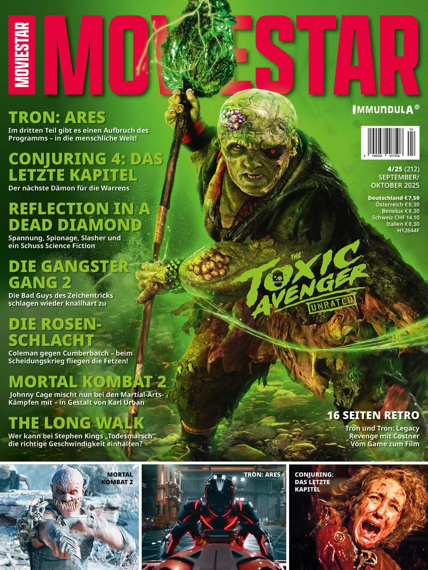 Cover: 9783959366625 | MOVIESTAR. Ausgabe September/Oktober 2025 (#212) | Sülter (u. a.)