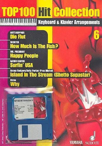 Cover: 9790001126625 | Top 100 Hit Collection 6 Band 6 (+Midi Disk) für Klavier / Keyboard