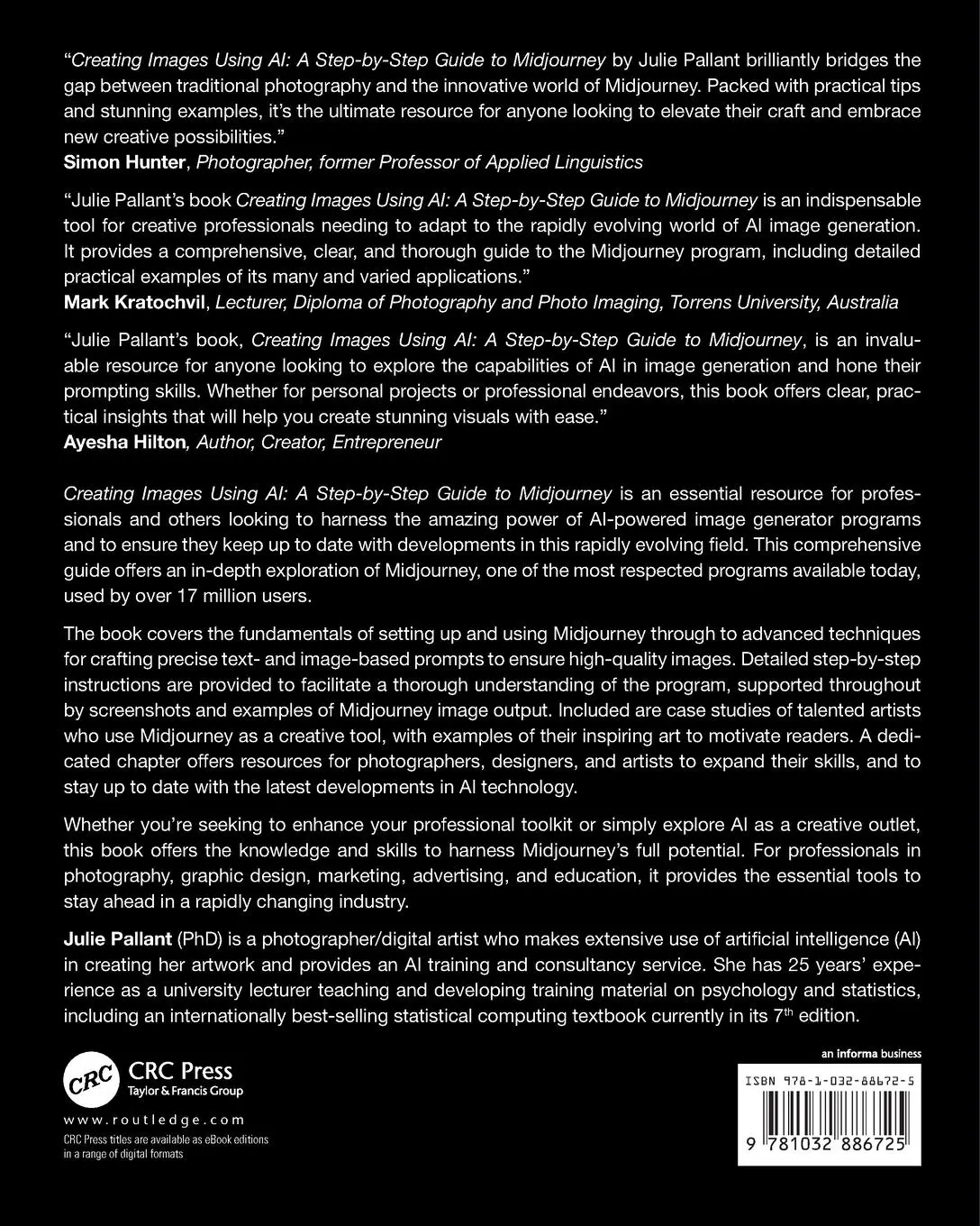 Rückseite: 9781032886725 | Creating Images Using AI | A Step-by-Step Guide to Midjourney | Buch