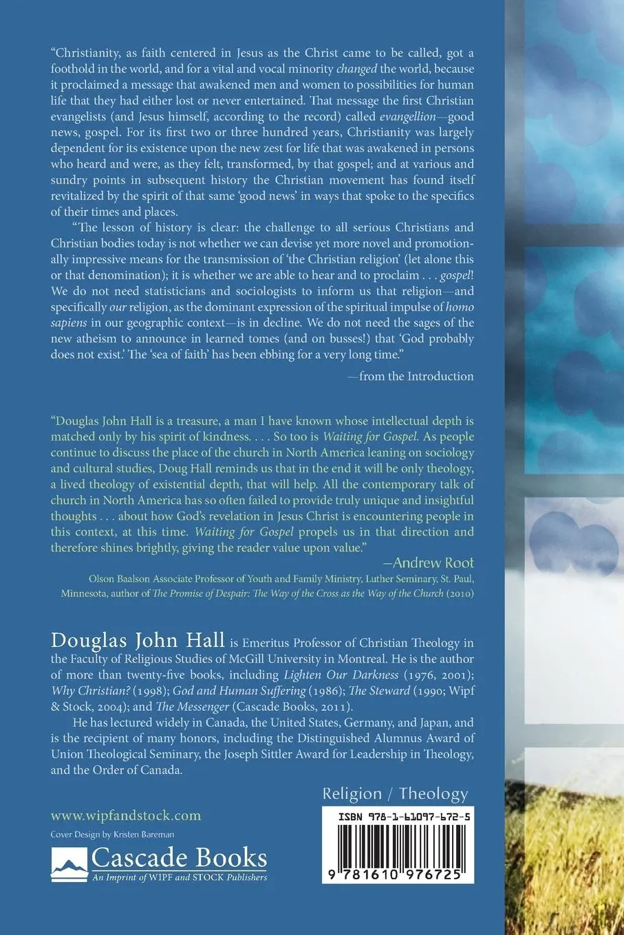 Rückseite: 9781610976725 | Waiting for Gospel | Douglas John Hall | Taschenbuch | Englisch | 2012