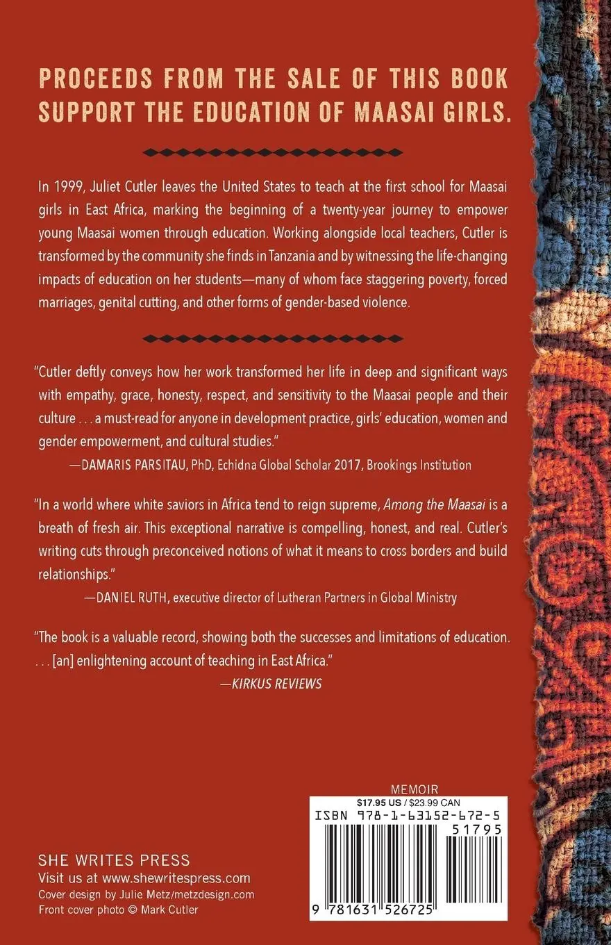 Rückseite: 9781631526725 | Among the Maasai | A Memoir | Juliet Cutler | Taschenbuch | Englisch