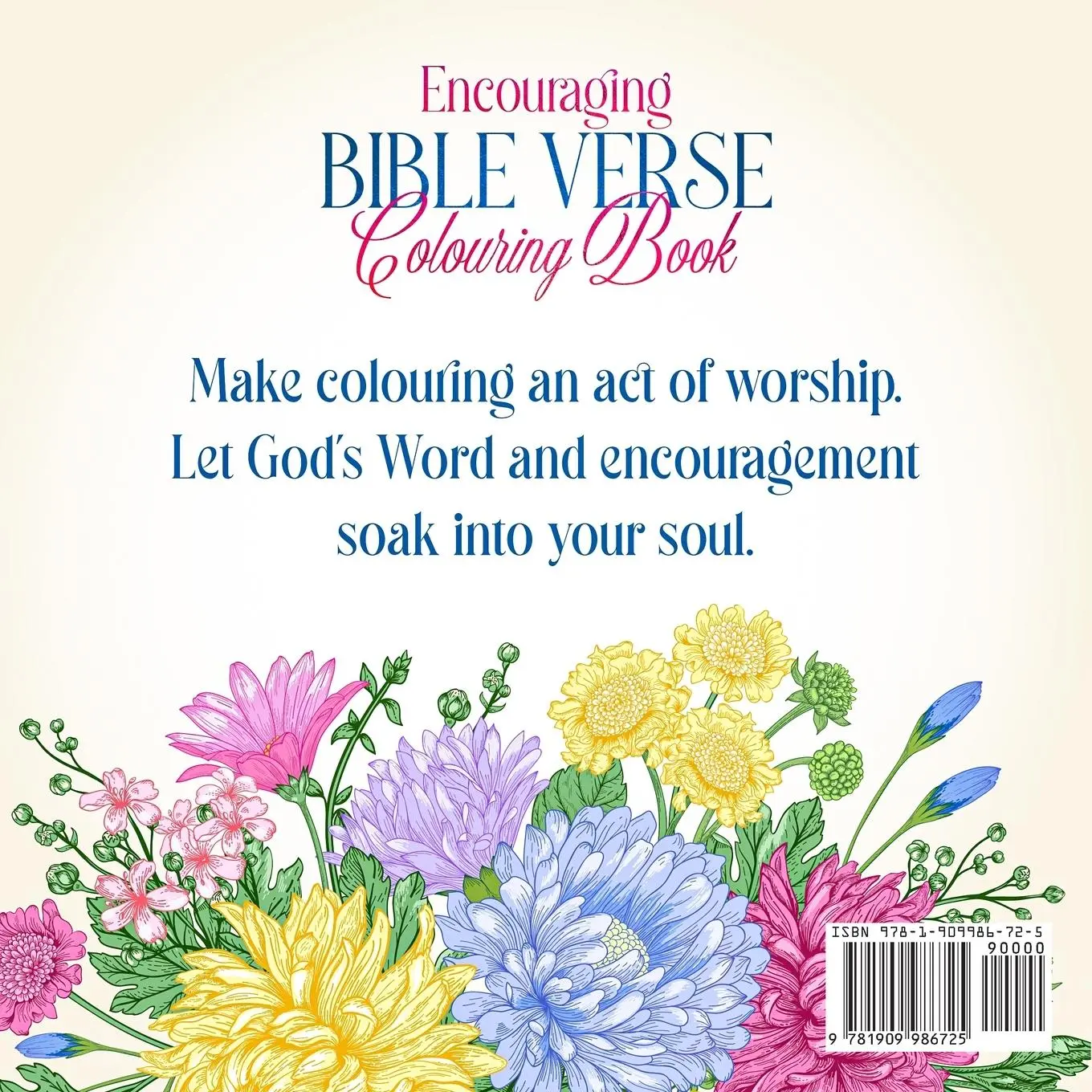 Rückseite: 9781909986725 | Encouraging Bible Verse Colouring Book | Christine Draper | Buch