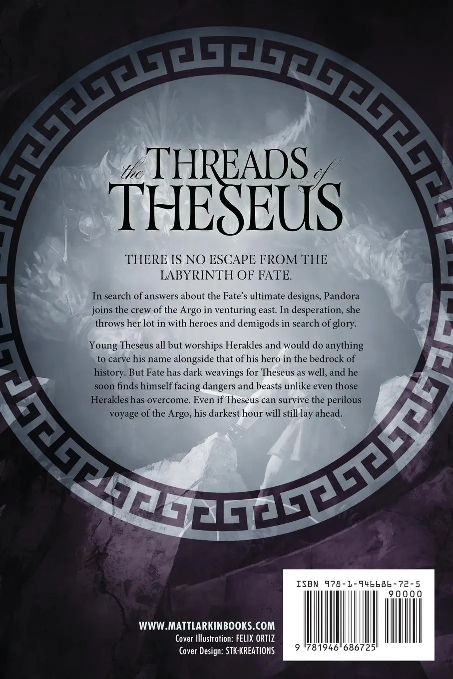 Rückseite: 9781946686725 | The Threads of Theseus | Matt Larkin | Taschenbuch | Englisch | 2022