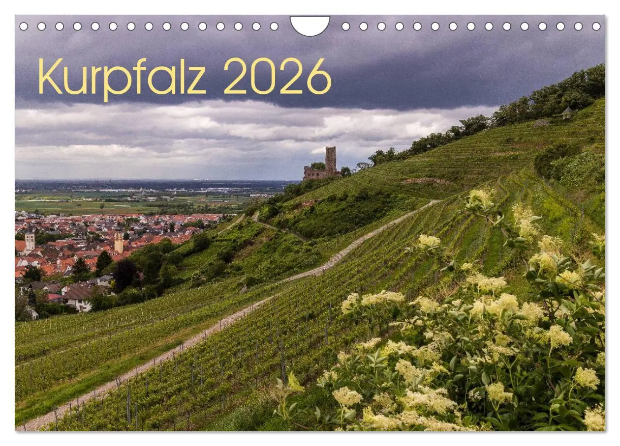 Cover: 9783516036725 | Kurpfalz 2026 (Wandkalender 2026 DIN A4 quer), CALVENDO Monatskalender