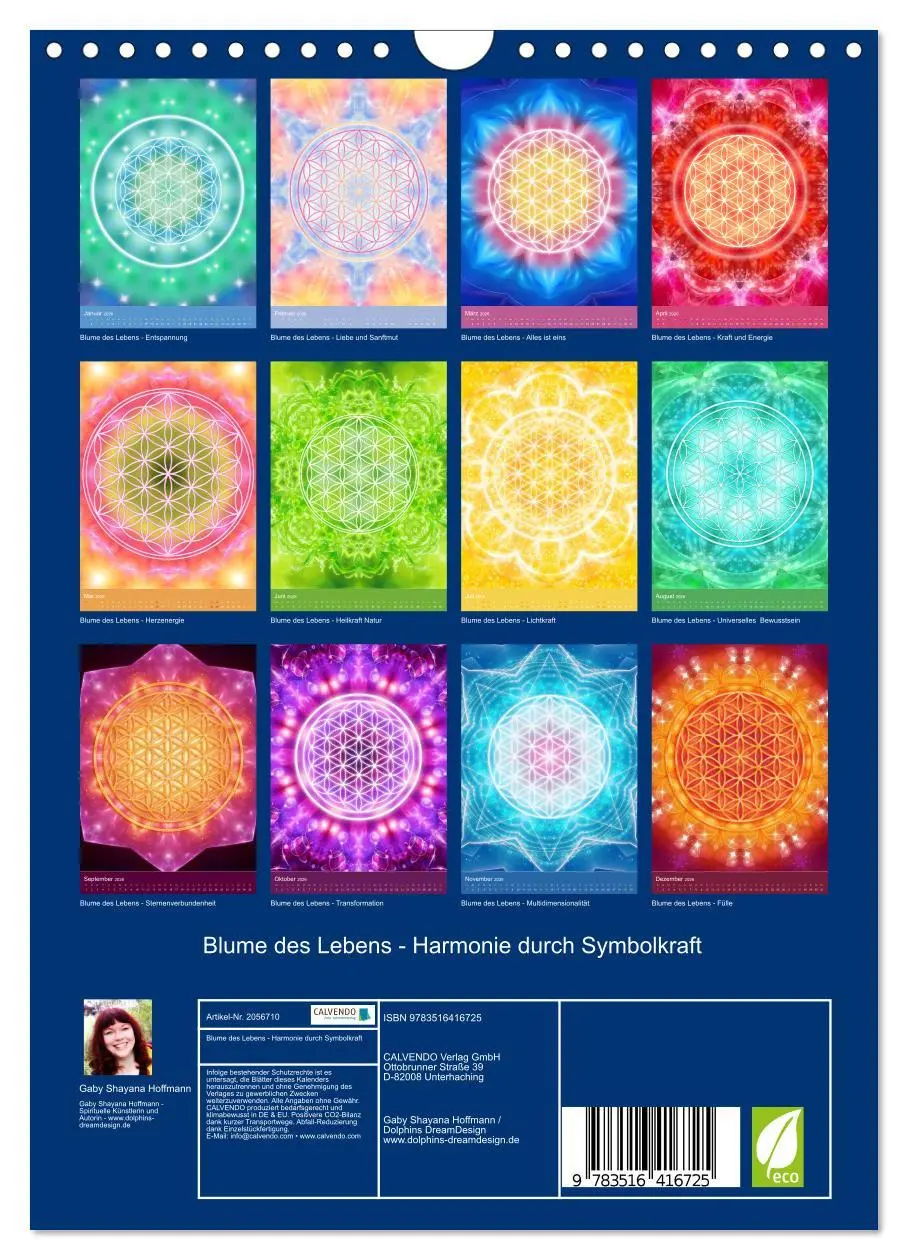 Bild: 9783516416725 | Blume des Lebens - Harmonie durch Symbolkraft (Wandkalender 2026...