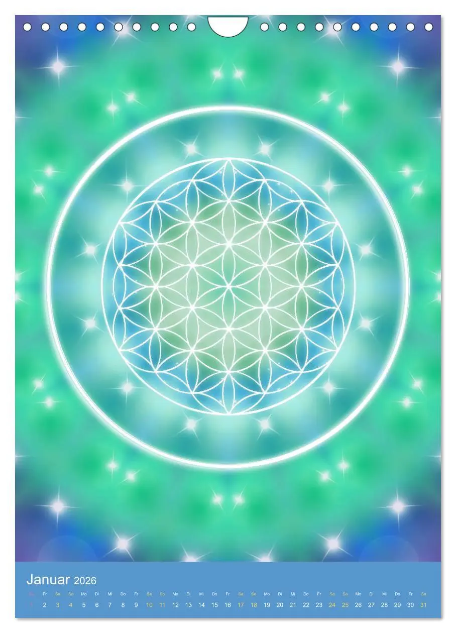 Bild: 9783516416725 | Blume des Lebens - Harmonie durch Symbolkraft (Wandkalender 2026...