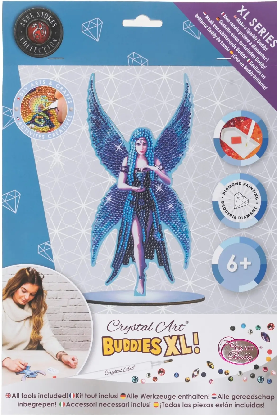 Cover: 5056588606825 | Craft Buddy CAXLBD-AST004 - Crystal Art XL Buddies, Anne Stokes...