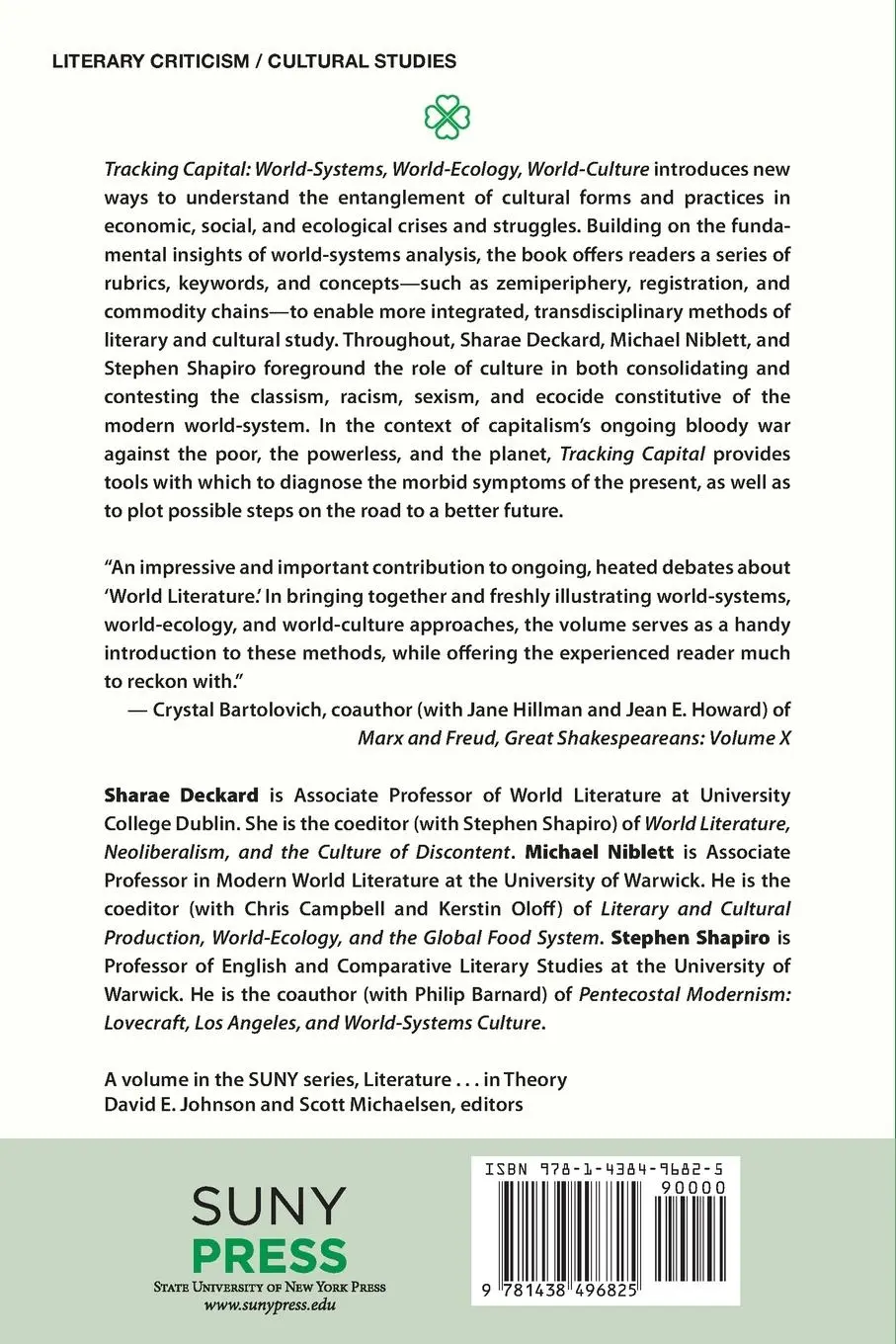 Rückseite: 9781438496825 | Tracking Capital | World-Systems, World-Ecology, World-Culture | Buch