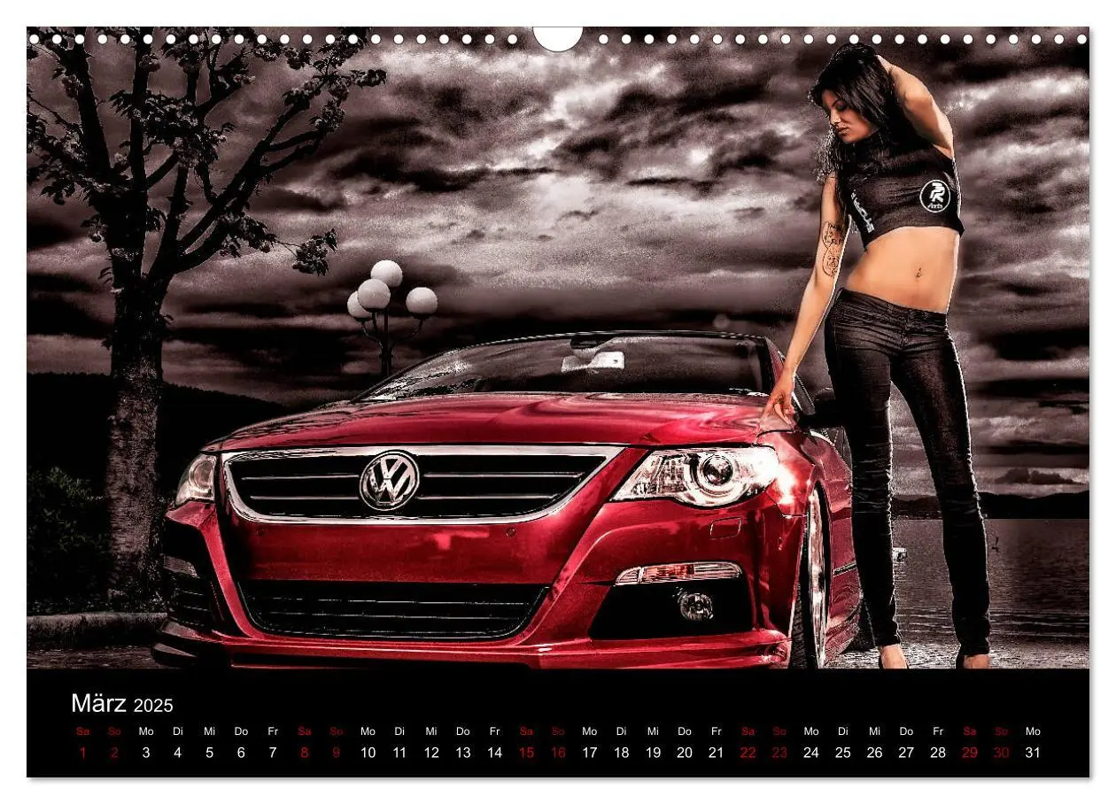 Bild: 9783435396825 | Cars and Girls (Wandkalender 2025 DIN A3 quer), CALVENDO...