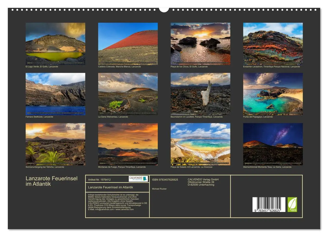 Bild: 9783457626825 | Lanzarote Feuerinsel im Atlantik (Wandkalender 2026 DIN A2 quer),...