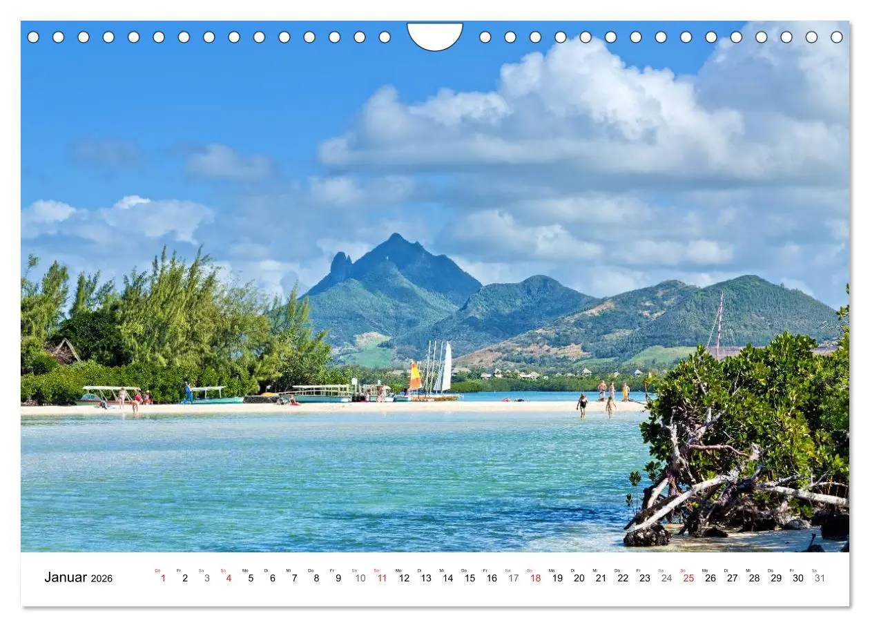 Bild: 9783516196825 | Inselparadies Mauritius (Wandkalender 2026 DIN A4 quer), CALVENDO...