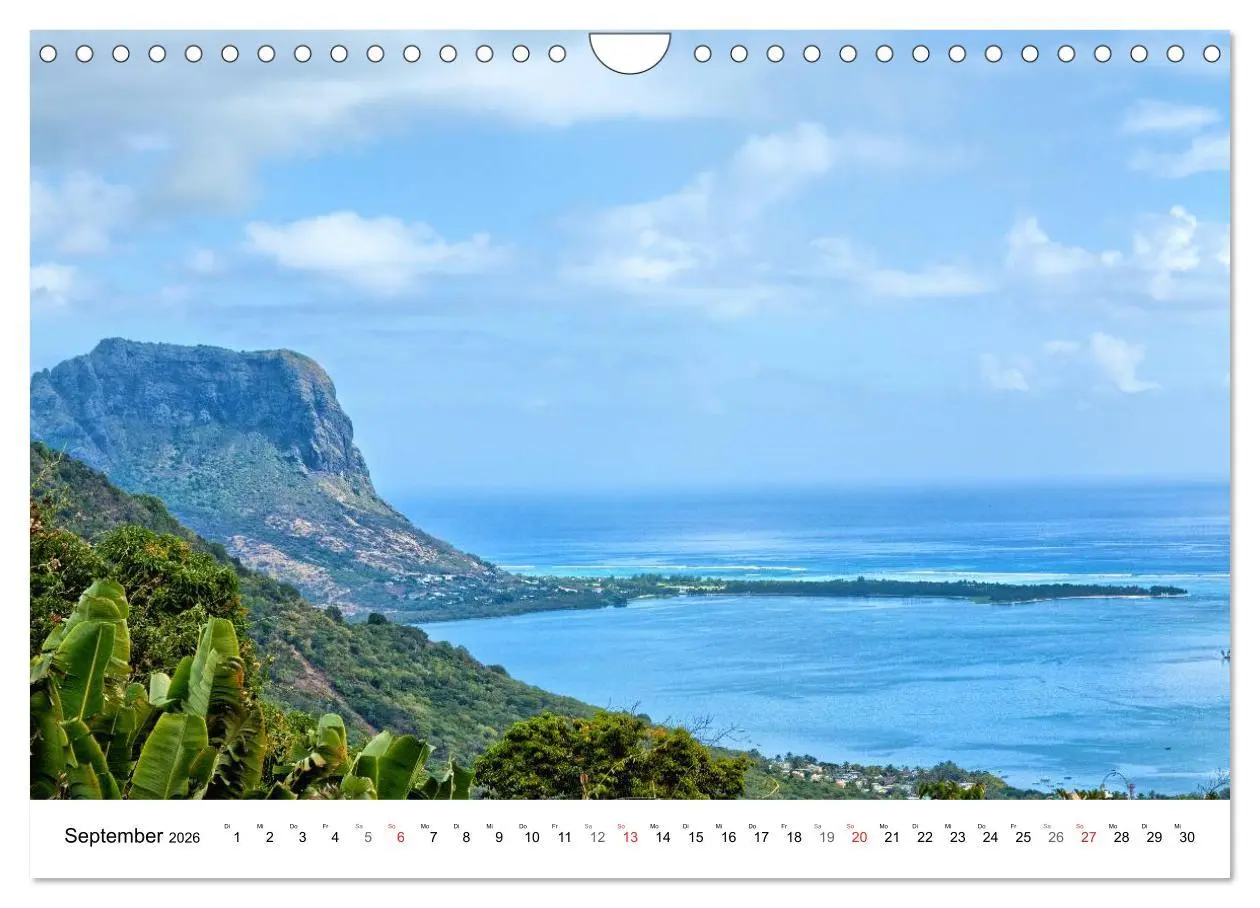 Bild: 9783516196825 | Inselparadies Mauritius (Wandkalender 2026 DIN A4 quer), CALVENDO...