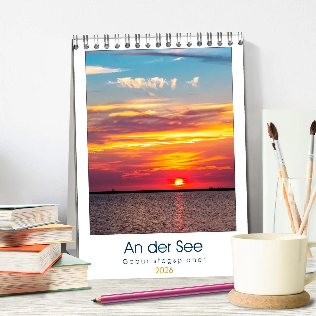 Bild: 9783516406825 | An der See Geburtstagsplaner (Tischkalender 2026 DIN A5 hoch),...