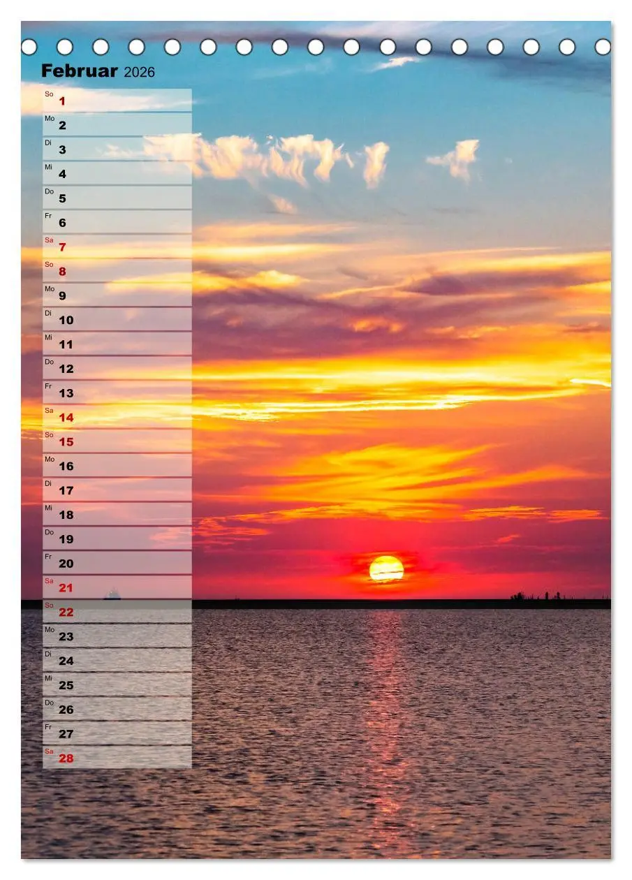 Bild: 9783516406825 | An der See Geburtstagsplaner (Tischkalender 2026 DIN A5 hoch),...
