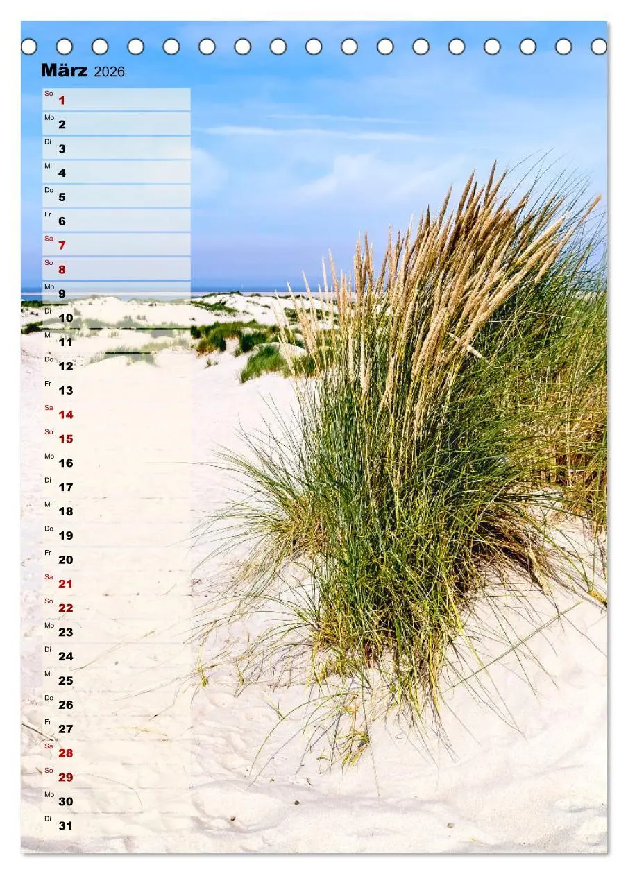 Bild: 9783516406825 | An der See Geburtstagsplaner (Tischkalender 2026 DIN A5 hoch),...