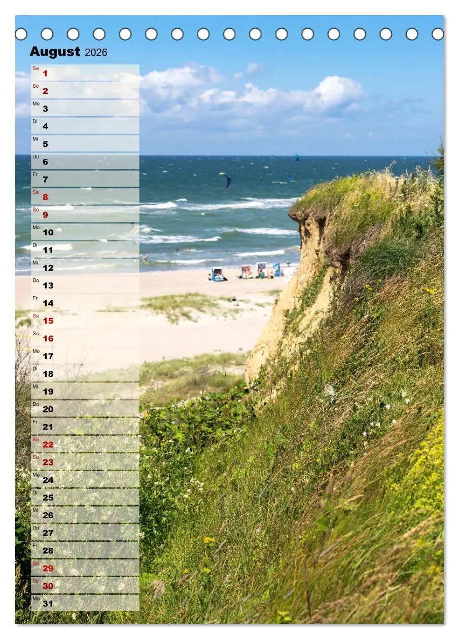 Bild: 9783516406825 | An der See Geburtstagsplaner (Tischkalender 2026 DIN A5 hoch),...