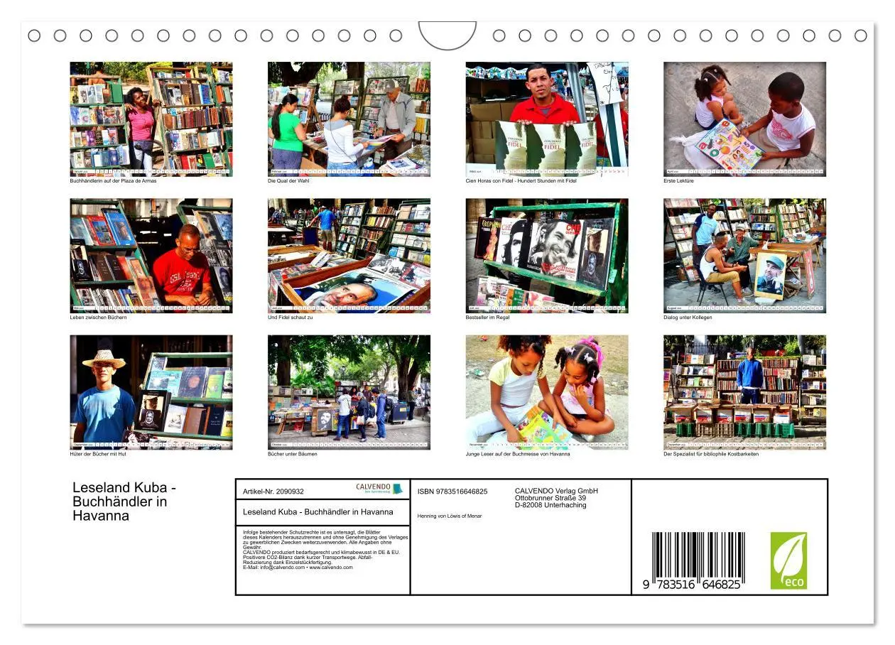 Bild: 9783516646825 | Leseland Kuba - Buchhändler in Havanna (Wandkalender 2026 DIN A4...